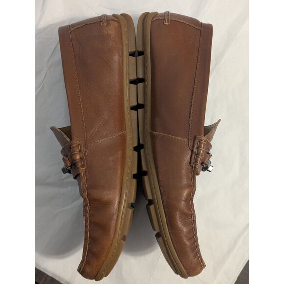 COACH Mott Driver Horse Bit Loafers Mens 11.5 Brown Leather Slip On Shoes Moc - Picture 12 of 13